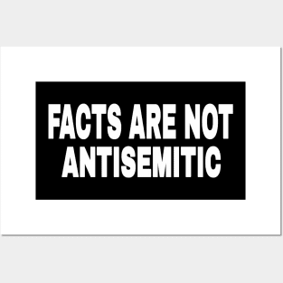 FACTS ARE NOT ANTISEMITIC - White - 2-Tier- Front Posters and Art